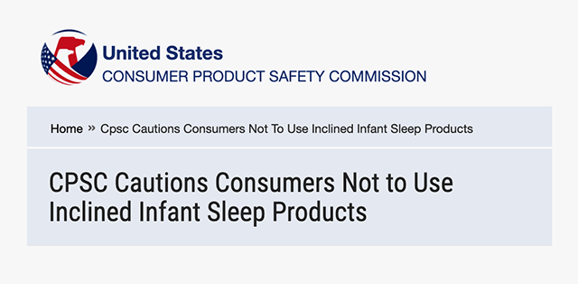 Infant Sleep Products Must Meet CPSC Safety Standards