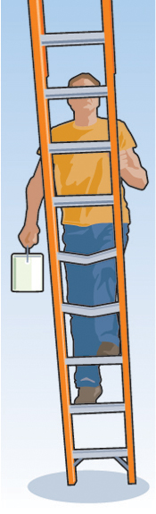 Don't use your aluminum ladder if any of the steps are bent. 